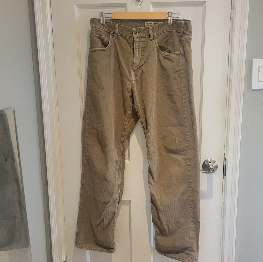 Patagonia Iron Clad Organic Cotton Corduroy Pants Regular Fit Khaki Men's 33x32